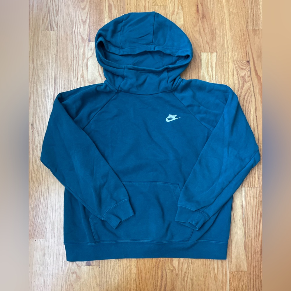 Nike Dark Teal Hooded Sweatshirt - Picture 1 of 7